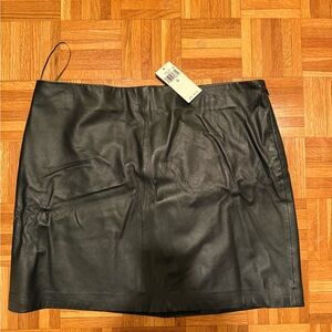 Black Leather Skirt